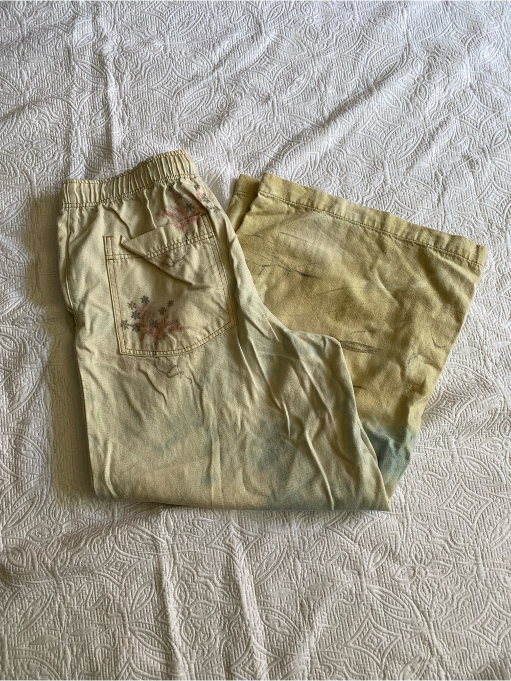 Pilcro Casual Pants with Zen Motifs